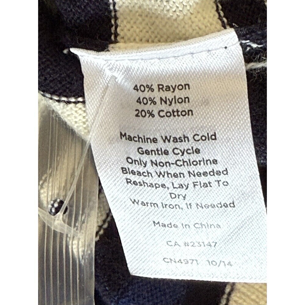 TALBOTS Petites Knit Rayon Blend Pullover Sweater Multicolor Career Sz SP - Picture 4 of 4